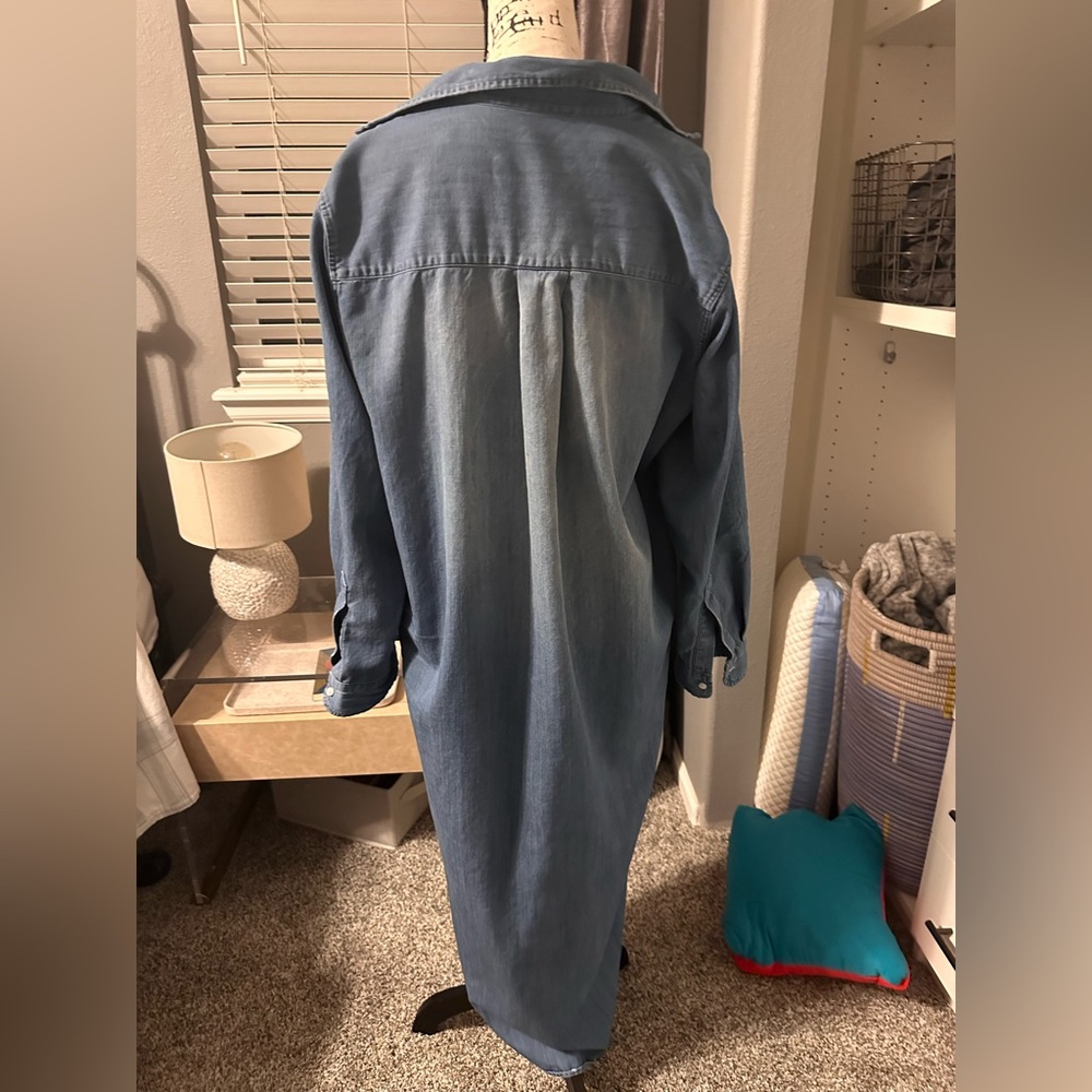 Casual Blue Denim Dress - Picture 7 of 10